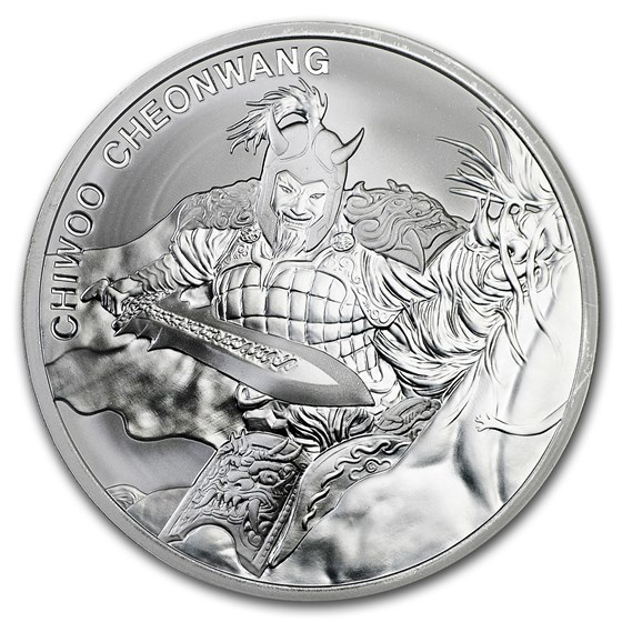 2018 South Korea 1 oz Silver Chiwoo Cheonwang BU 2018 South Korea 1 oz Silver Chiwoo Cheonwang BU